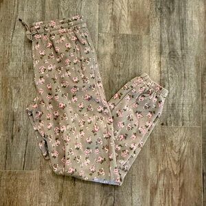 Dusty olive floral sweat set